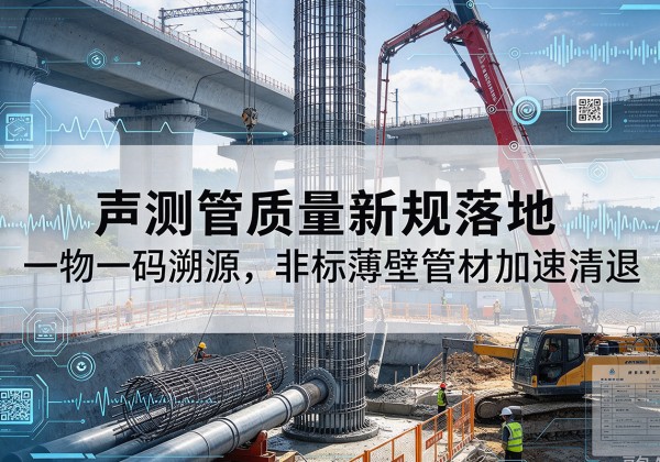 陵城声测管质量新规落地，一物一码溯源，非标薄壁管材加速清退