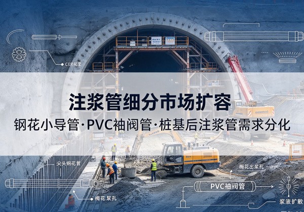 陵城注浆管细分市场扩容，隧道钢花小导管、PVC 袖阀管、桩基后注浆管需求分化